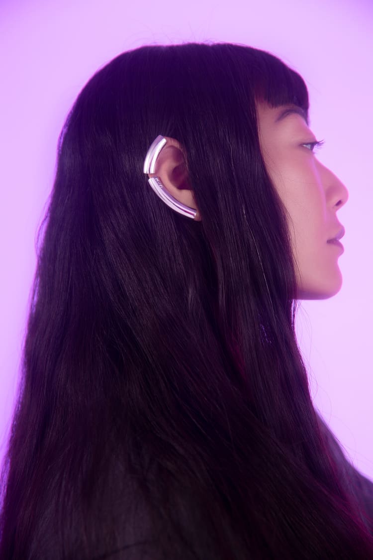 Orecchino ear climber completo in argento
