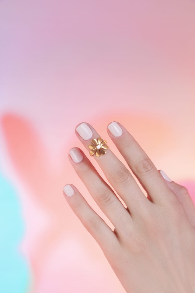 Anello Midi Fiore in Oro