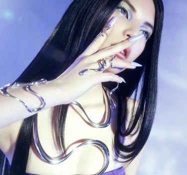 Collana Liquid in argento
