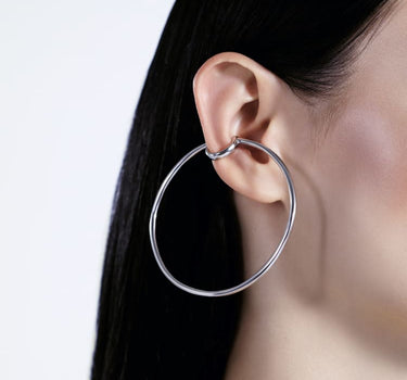 Grande ear cuff in argento