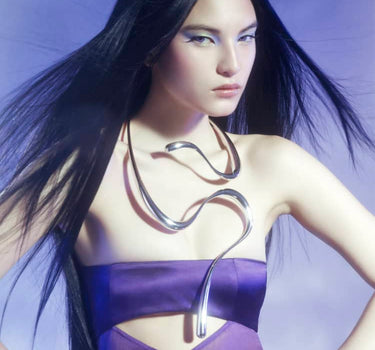 Collana Liquid in argento