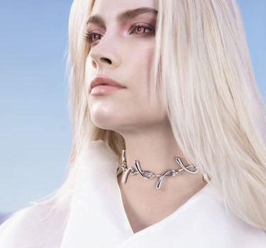 Collana a catena Gocce - Argento