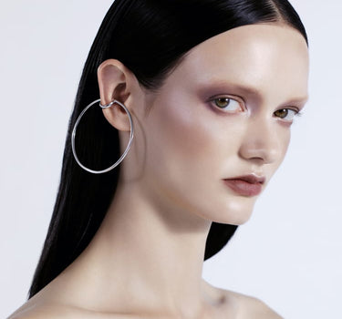 Grande ear cuff in argento