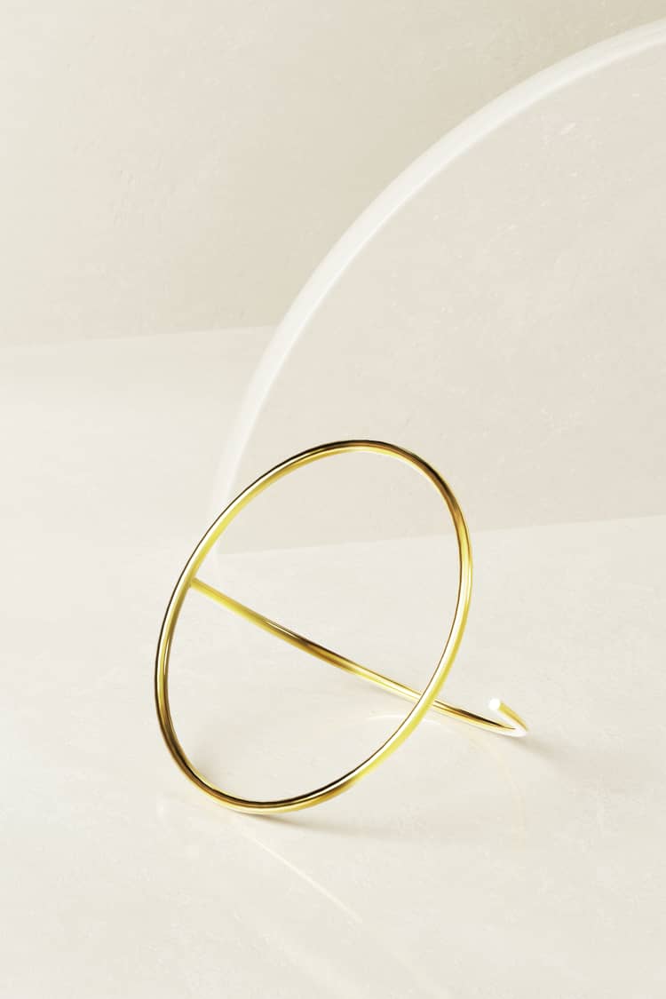 Bracciale rotondo in oro