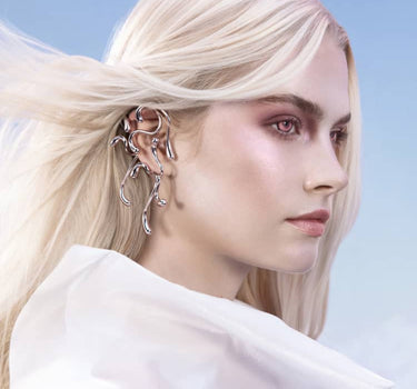 Ear Cuff completo Multi-Goccia - Argento