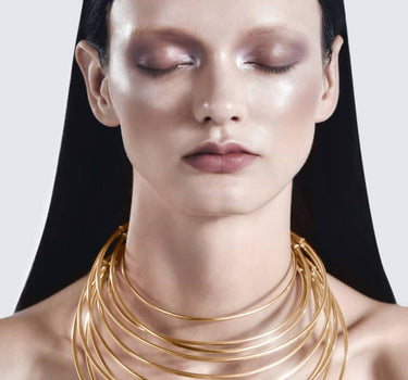 collare extra spesso in oro