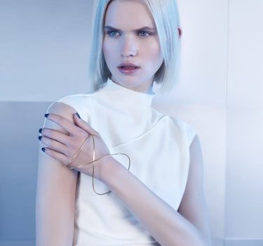 Bracciale statement a spirale in oro
