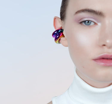 Ear cuff spesso olografico