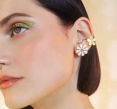 Set Orecchino e Ear Cuff Daisy