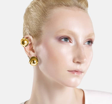 Ear cuff con sfera Casa Batlló in oro