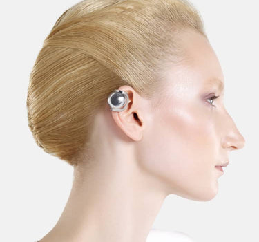 Ear cuff con sfera Casa Batlló in argento