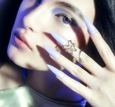 Anello midi da unghia in argento a forma di farfalla
