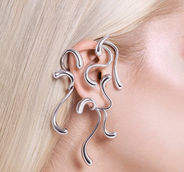 Ear Cuff completo Multi-Goccia - Argento