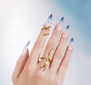 Anello con punte in oro