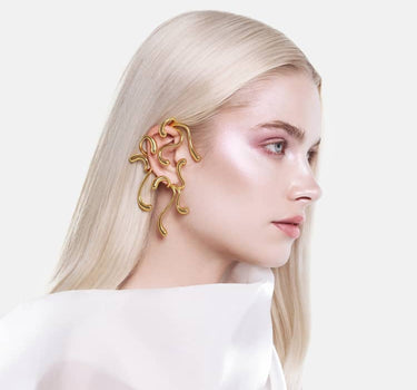 Ear Cuff completo Multi-Goccia - Oro