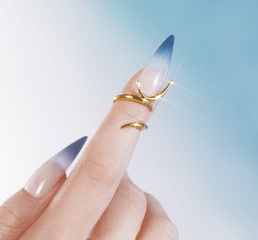 Spiked midi Ring in gold