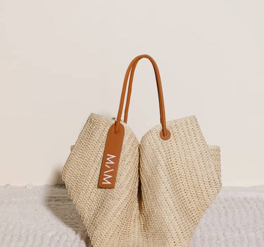 Borsa a tracolla in rafia