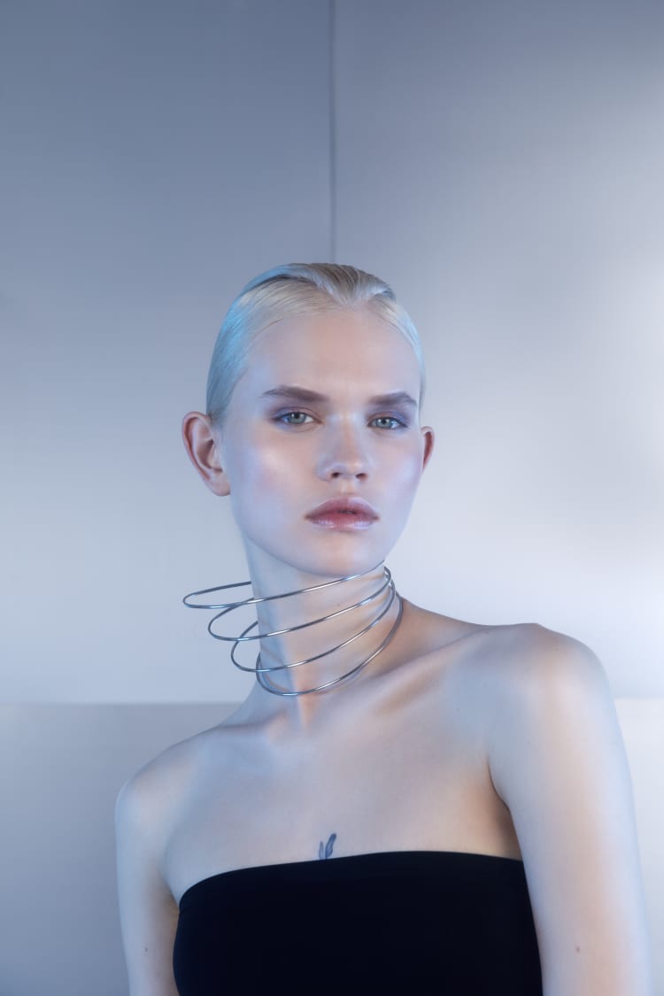 Collana choker girocollo in argento