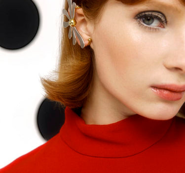 Ear cuff fiore di margherita