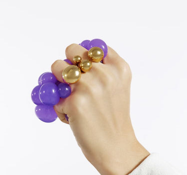 Anello in oro con tre sfere