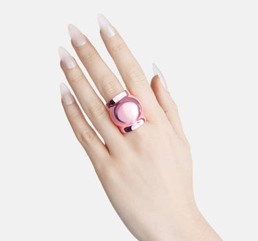 Anello a sfera Casa Batlló in rosa