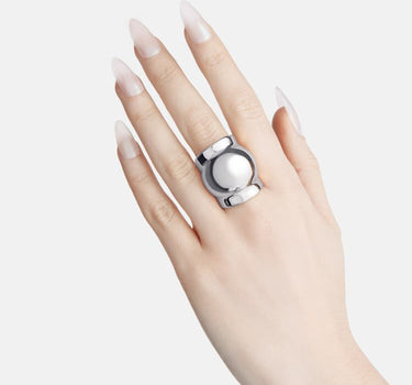 Anello a sfera Casa Batlló in argento