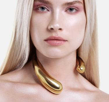 Collana Gocce Asimmetrica - Oro