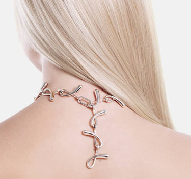 Collana a catena Gocce - Argento