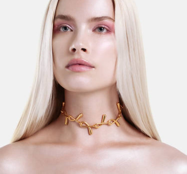 Collana a catena Gocce - Oro