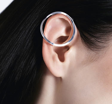 Ear cuff rotondo perfetto in argento