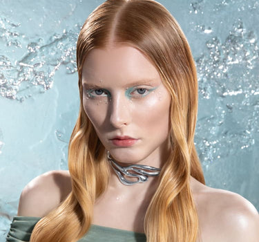 collana a forma organica in argento