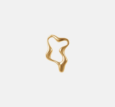 orecchini a cerchio organici in oro
