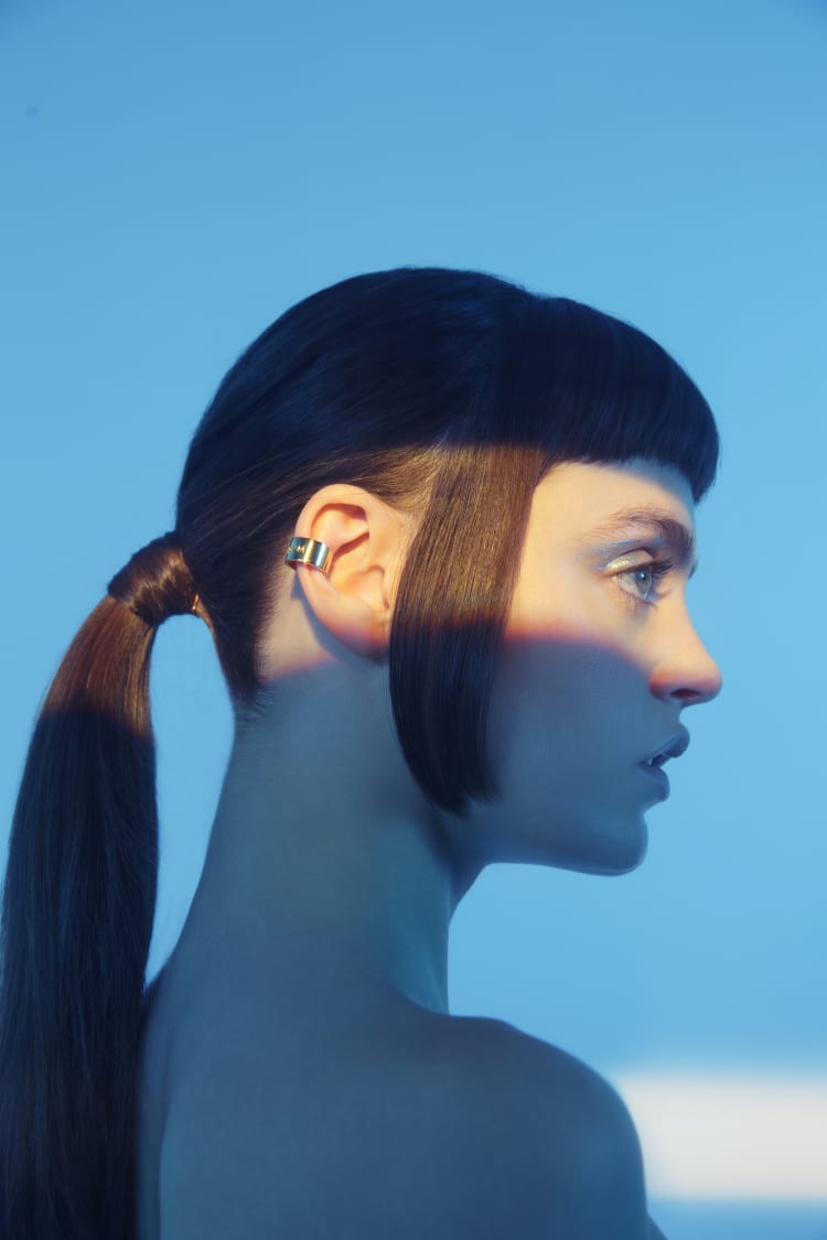 Ear cuff tondo in argento