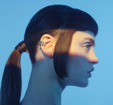 Ear cuff tondo in argento