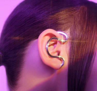 Ear cuff serpente in argento