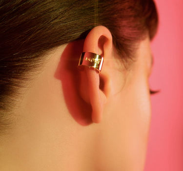 Ear cuff tondo in oro