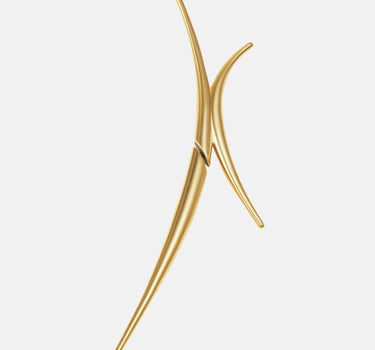 Orecchino in oro con punte