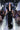 Gilet Lungo in Pelle con Spalle Strutturate - Nero