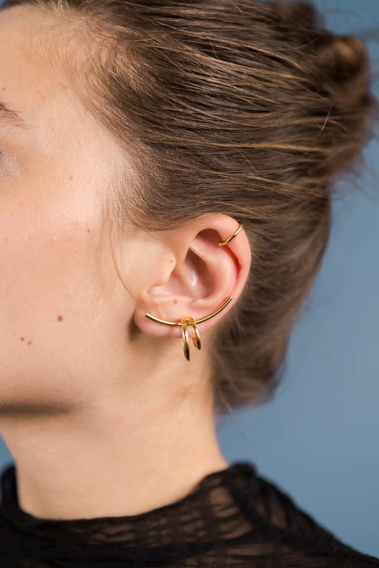 Set dorato di ear cuff