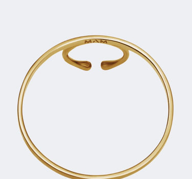 Anello in oro con grande pietra rotonda
