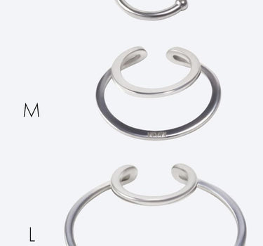Bracciale rigido a ferro di cavallo in argento