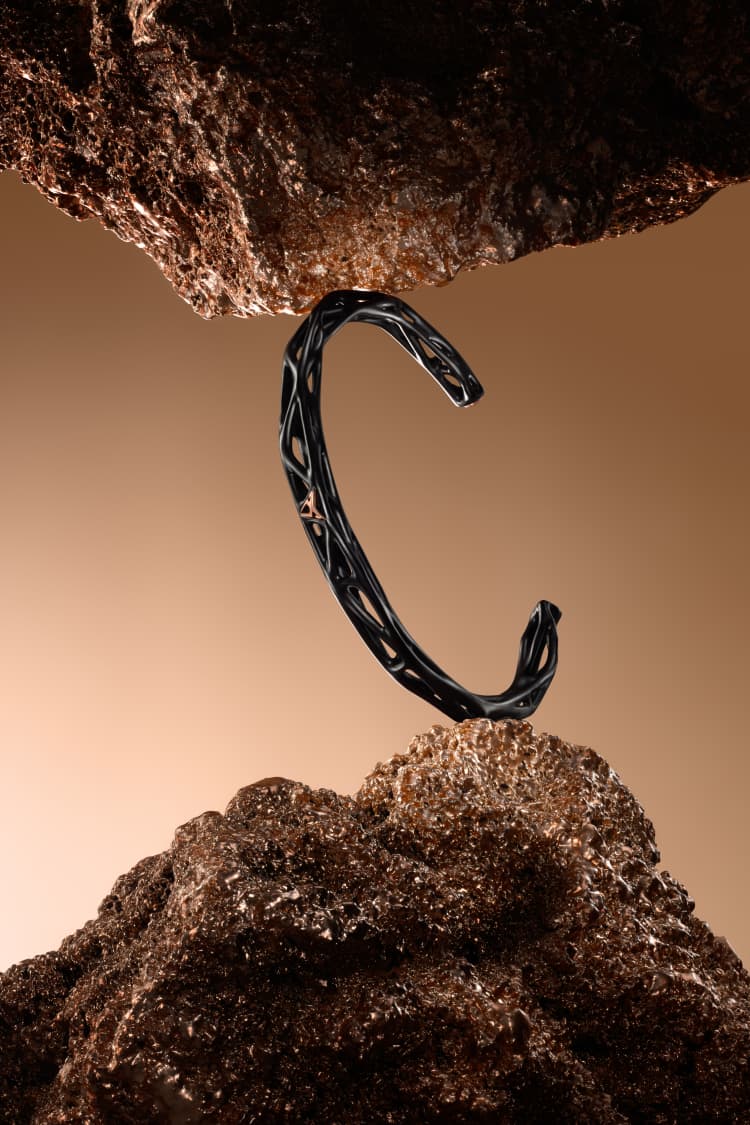 MAM | CUPRA Bracciale Voronoi in dettagli di rutenio e rame