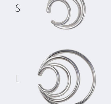 Ear cuff a spirali in argento