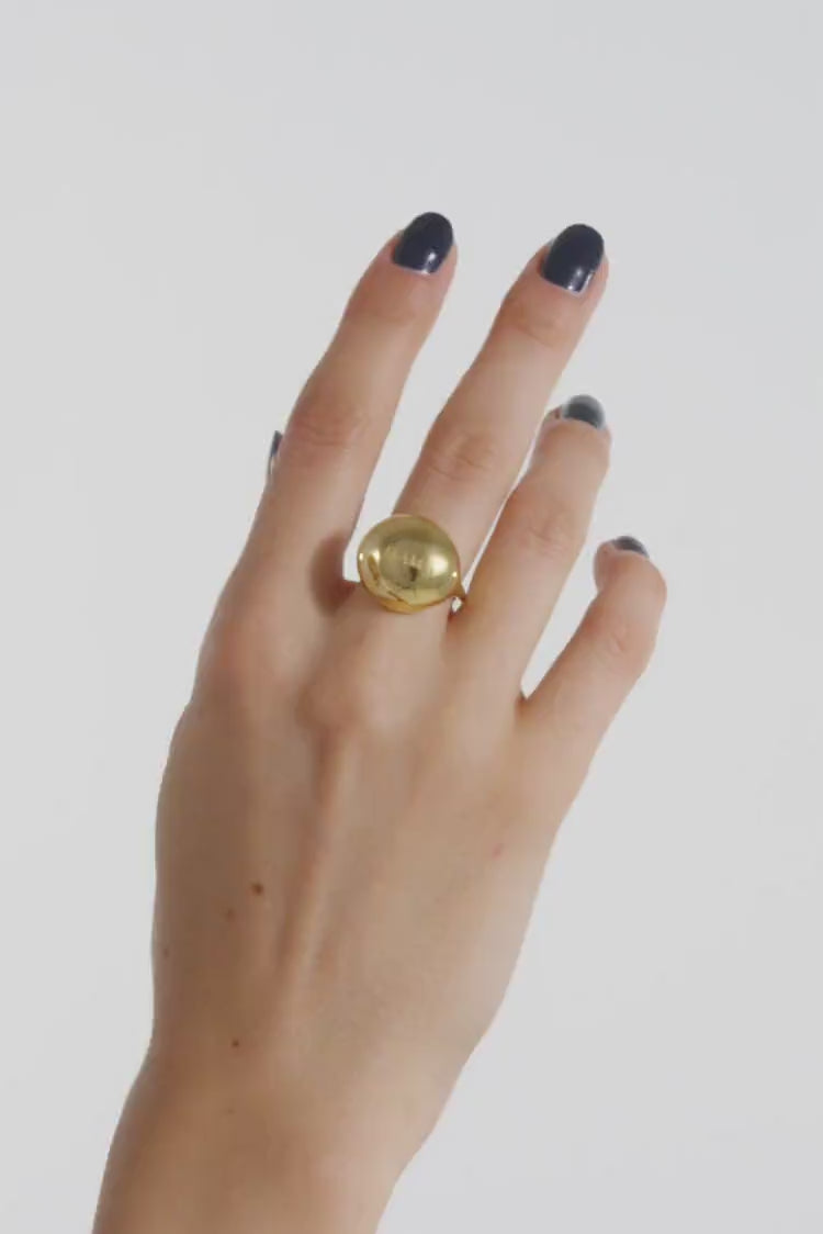 Anello a Sfera in Oro