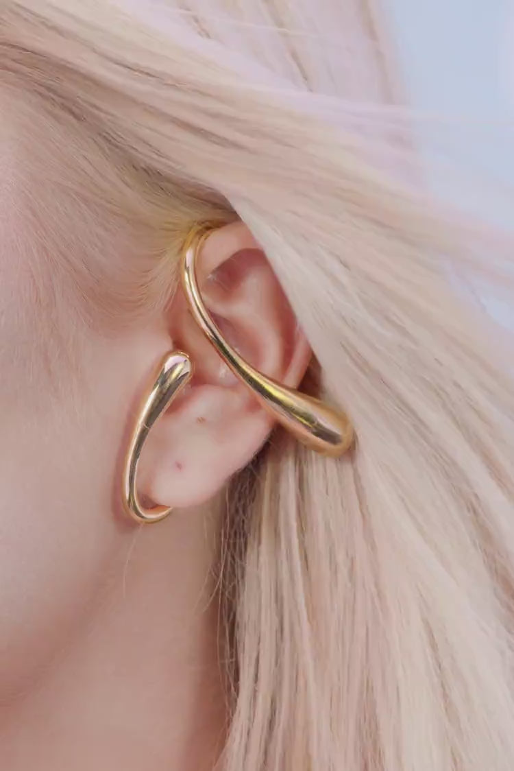 Ear Cuff Due Gocce - Oro