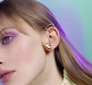 earcuff cuori in oro