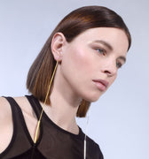 Drop earrings in gold or silver