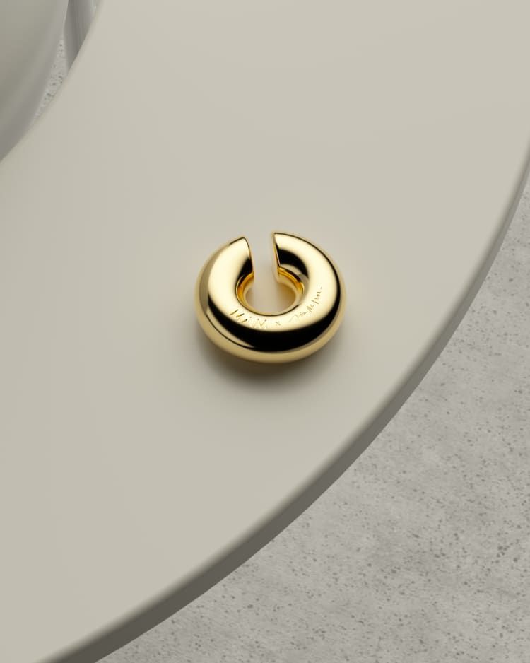 small gold ear cuff