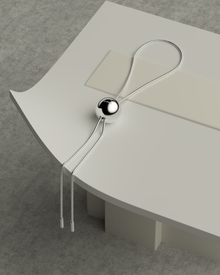 silver necklace